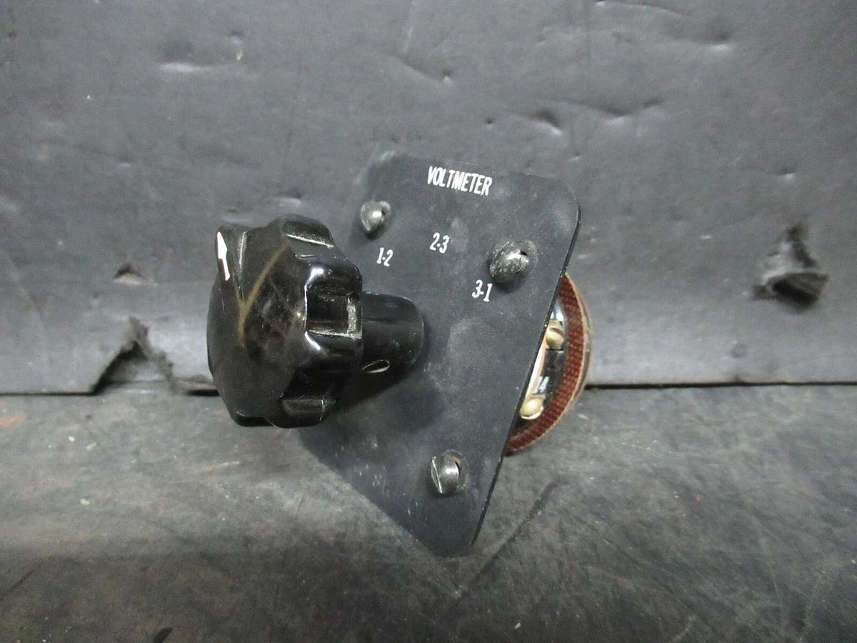 Used ELECTROSWITCH SERIES 31 CONTROL SWITCH 3104C 3-PHASE 125-600 VAC 10-3 AMP