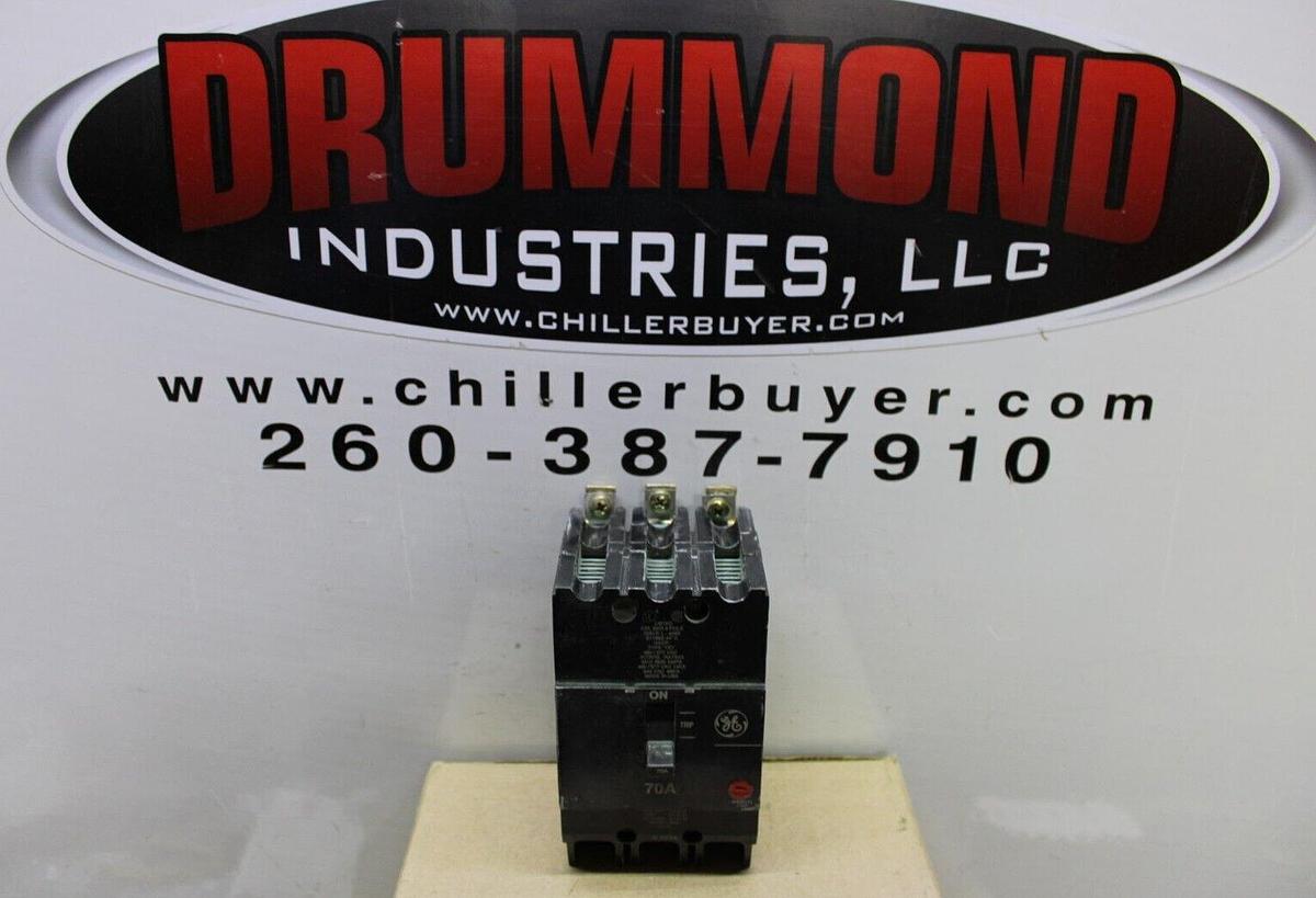 Used GE HACR TEY CIRCUIT BREAKER E11592 70 AMP 3-POLE 480/277 VAC **WARRANTY**