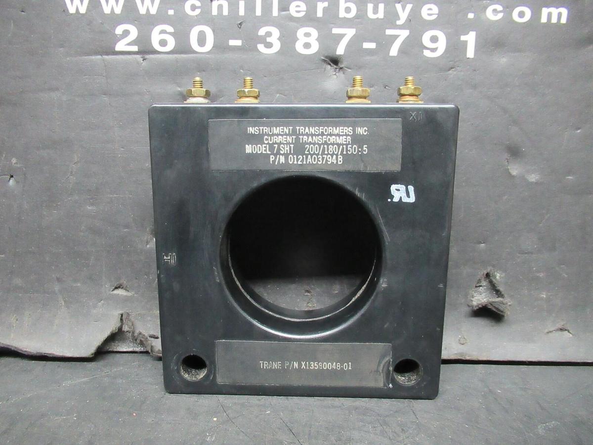 Used TRANE CURRENT TRANSFORMER 0121A03794B X13580048-01 200/180/150: 5 MODEL 7-SHT