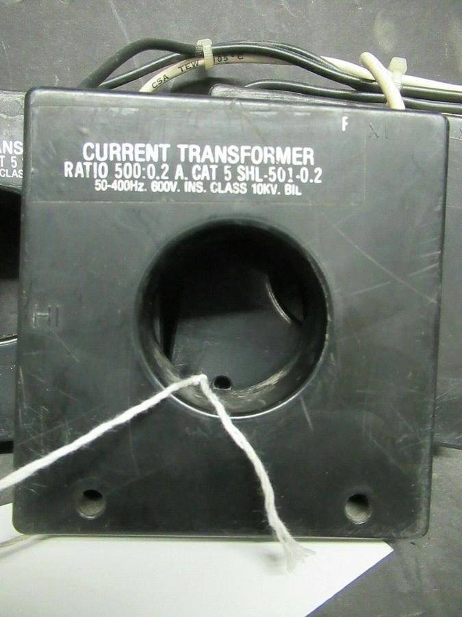 3 PACK EIL CURRENT TRANSFORMER 5-SHL-501-0.2 500:0.2 A 600V 50-400 HZ
