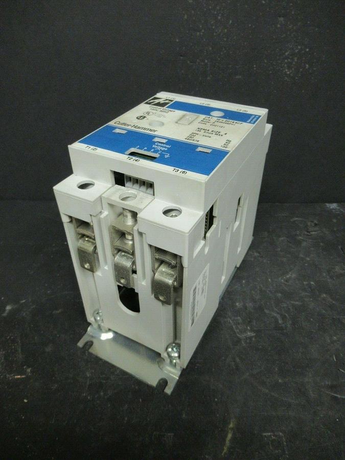Used 135 AMP CUTLER HAMMER CONTACTOR W+201K4CF 2A95098P01 NEMA 4 600 VAC