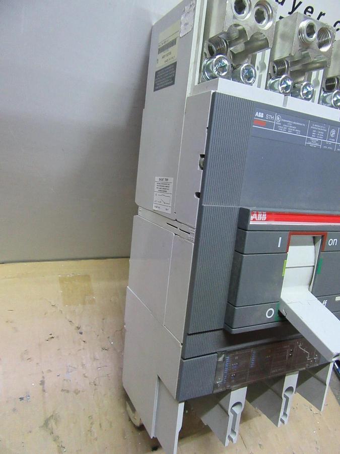 Used ABB CIRCUIT BREAKER SACE S7 S7H 1000 AMP 600 VAC W/ AUXILIARY SWITCH & SHUNT