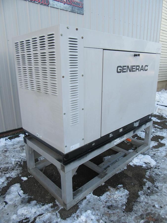 Used 35 KW 30KW GENERATOR GENERAC NAT. GAS LP PROPANE 120/240V 1 PH 403 HRS VIDEO