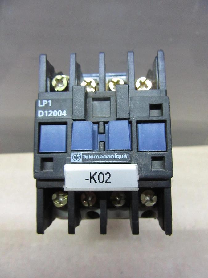 Used TELEMICANIQUE CONTACTOR LP1-D12004 600 VOLT 25 AMP 10 HP COIL: 125 VDC
