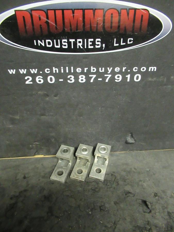 Used (3) QTY CMC AB-350 1 SINGLE BARREL MECHANICAL CONNECTOR LUGS TAP 350 MCM - 6