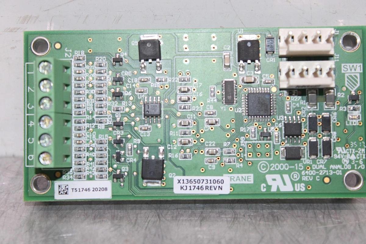 Used TRANE DUAL ANALOG I/O BOARD 6400-2713-01 REV. C X13650731060 REV. N **WARRANTY**