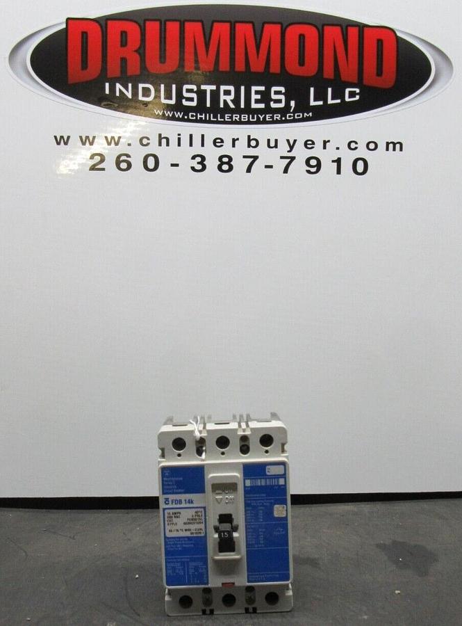 Used WESTINGHOUSE CIRCUIT BREAKER FDB3015L 15 AMP 600 VAC 3-POLE **WARRANTY**