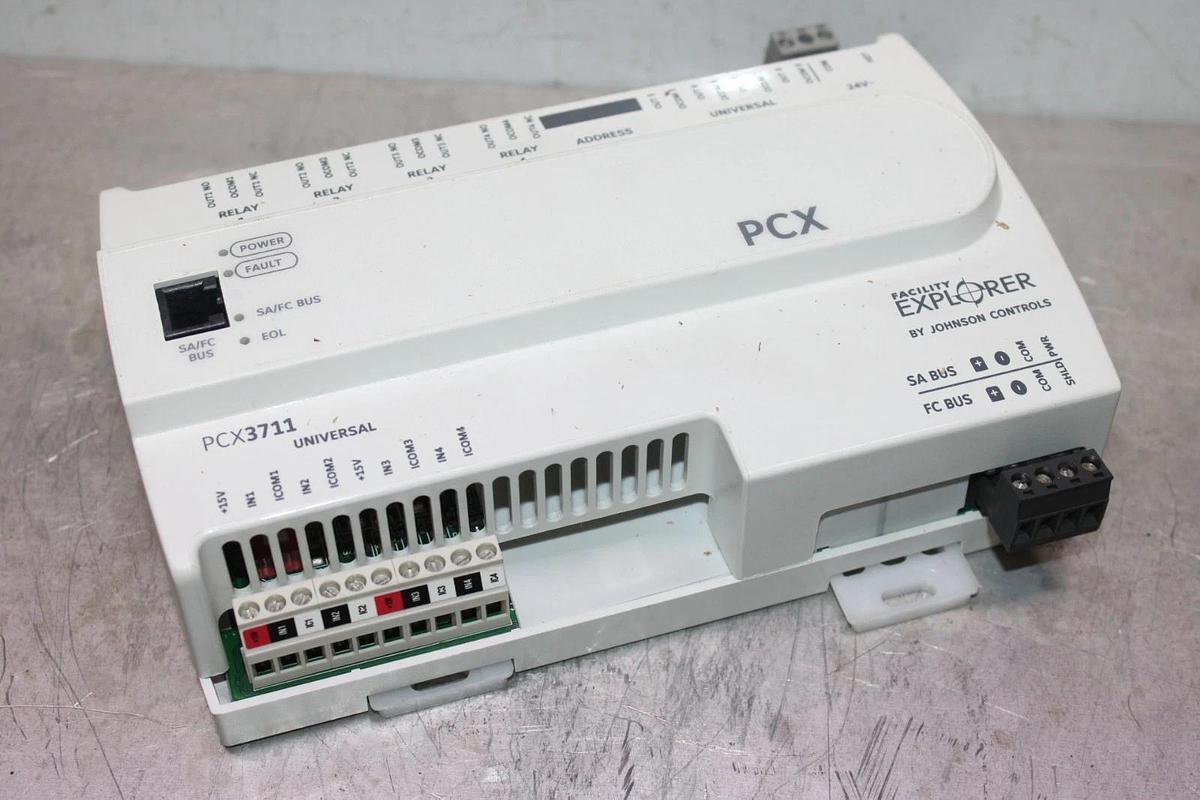 Used JOHNSON CONTROLS PCX UNIVERSAL CONTROLLER PCX3711 FX-PCX3711-0 REV. U