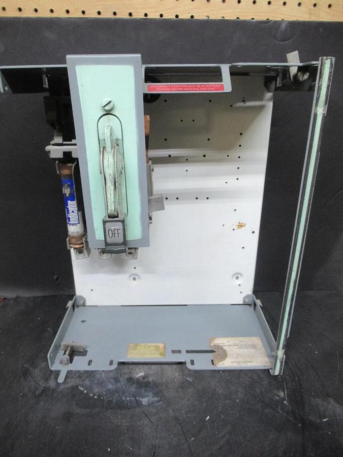 Used CUTLER HAMMER MOTOR CONTROL BUCKET 17" CHASIS 600 V NO BREAKER / STARTER W/ DOOR