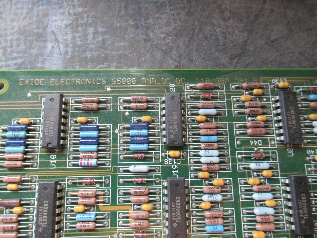 Used EXIDE S6000 ANALOG CIRCUIT BOARD 118302581 B 101072754 REV E 110071580 110073646