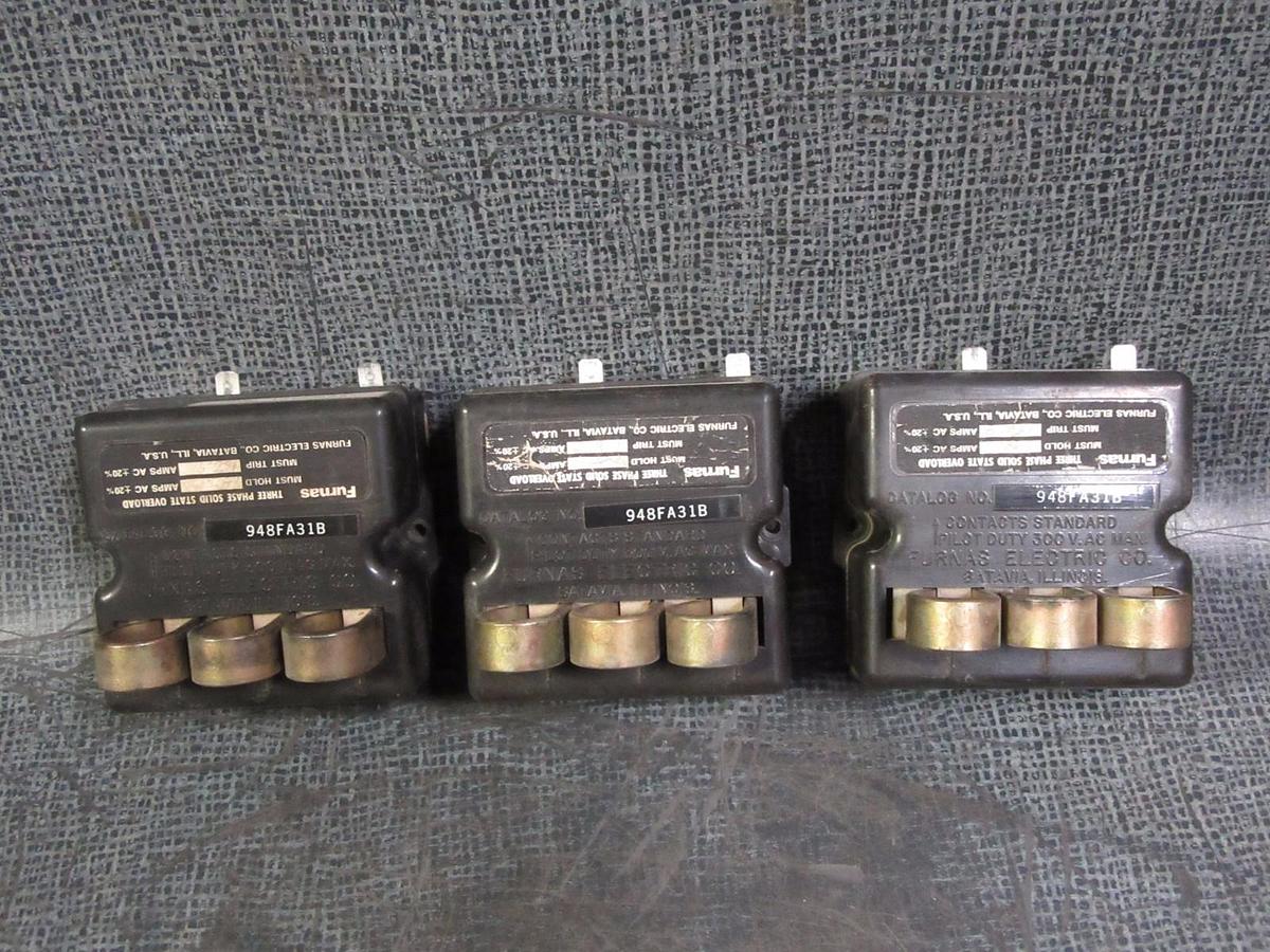 Used FURNAS SOLID STATE OVERLOAD RELAY 948FA31B TRANE # 13280009
