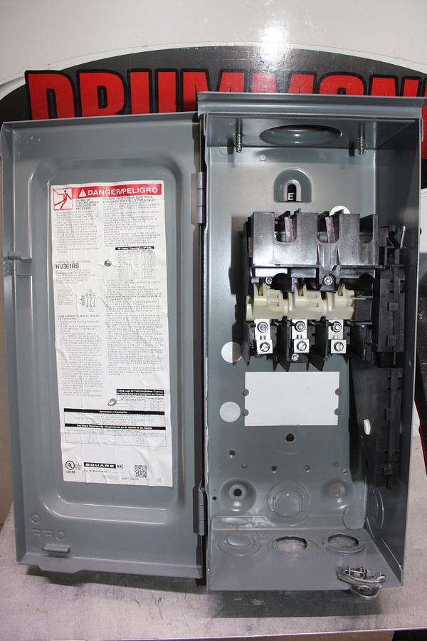 NIB SQUARE D HEAVY DUTY SAFETY SWITCH H361RB 30 AMP 600 VAC TYPE 3R NON-FUSIBLE