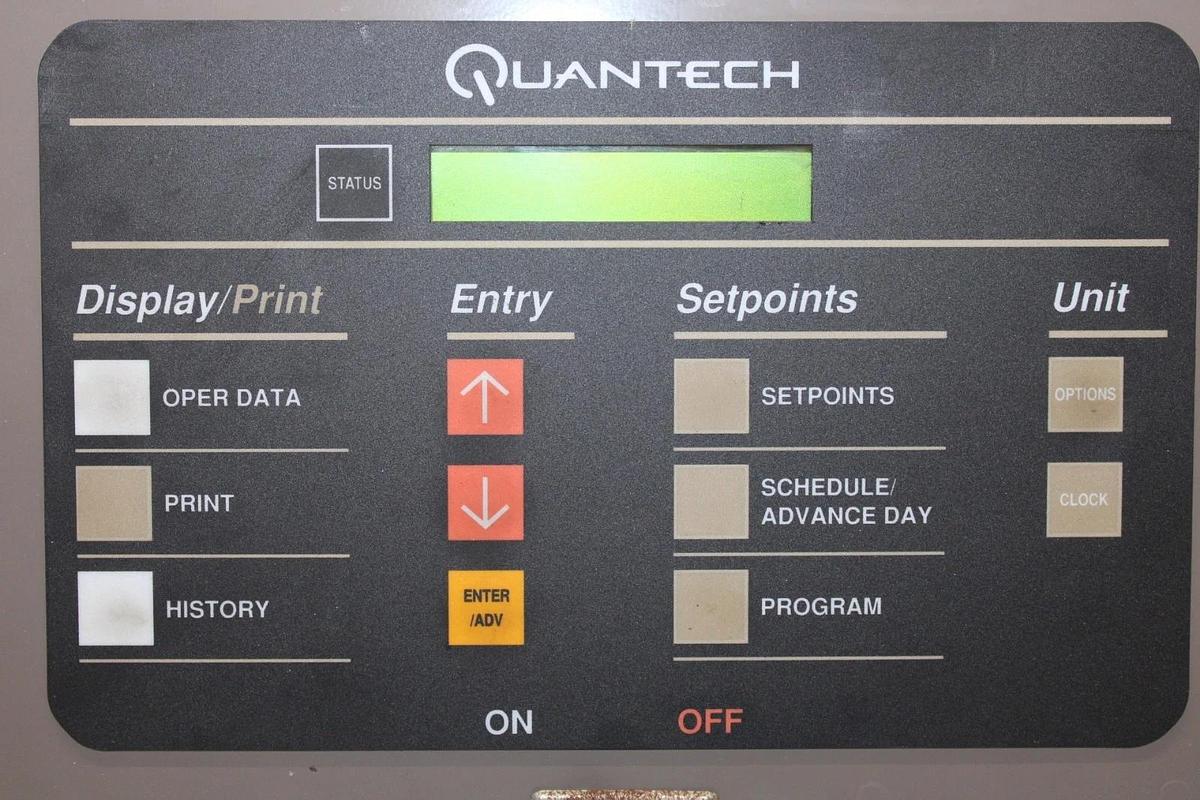 Used QUANTECH CHILLER CONTROL PANEL MP00089527 REV. E **WARRANTY INCLUDED**
