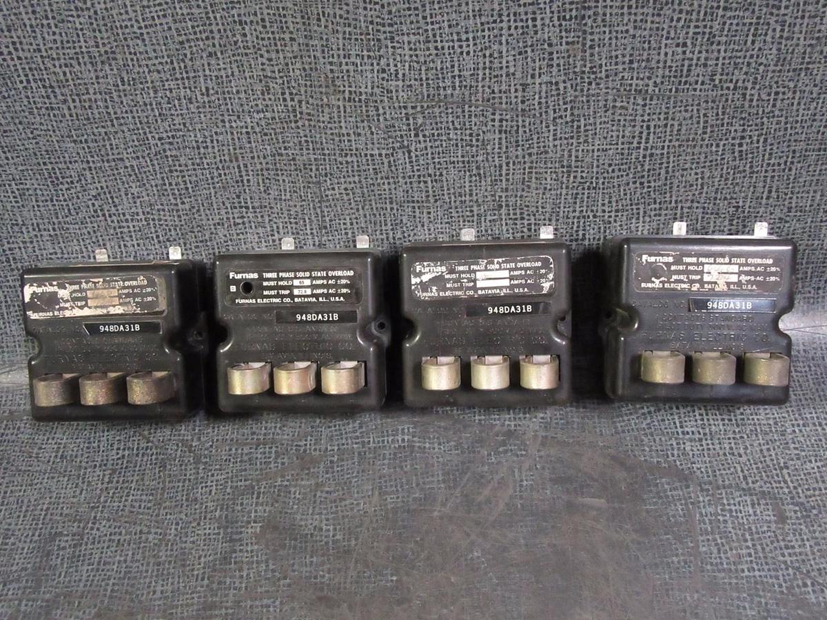 Used FURNAS SOLID STATE OVERLOAD RELAY 948DA31B TRANE # 13280006