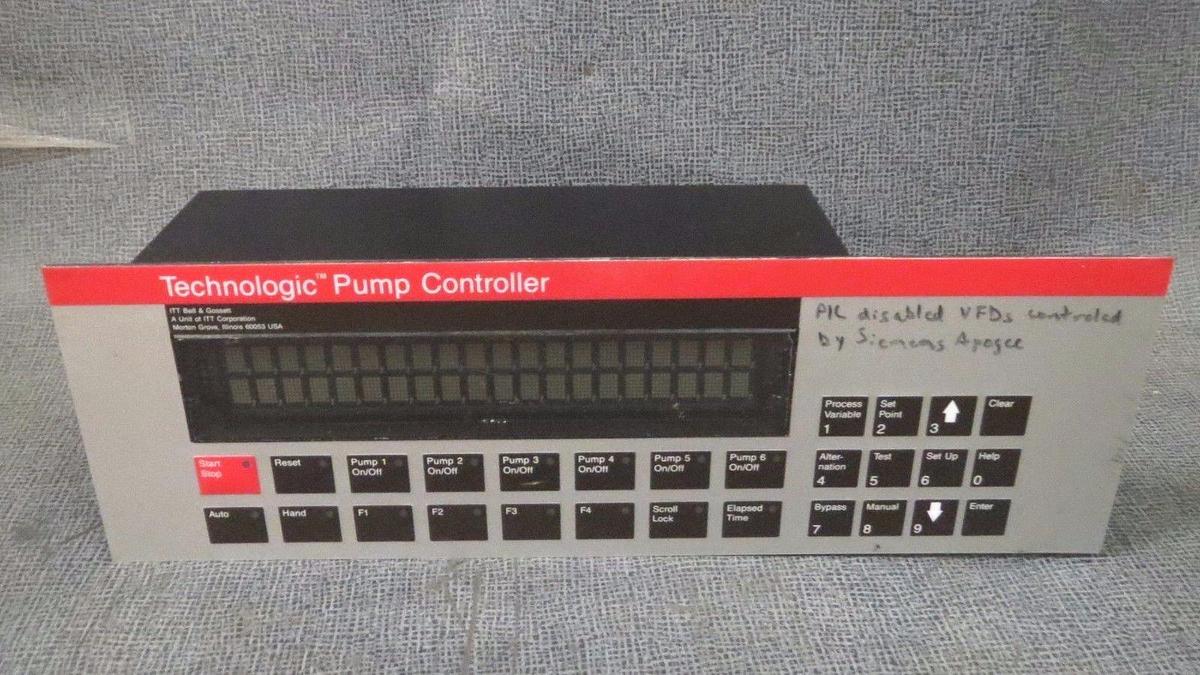 Used ITT BELL & GOSSETT TECHNOLOGIC PUMP CONTROL / INTERFACE # S11405