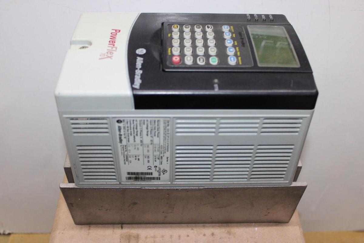 Used ALLEN BRADLEY POWERFLEX DRIVE 20A-D-2P1A-0-AYNNNNN SER. A 480 VAC 3-PHASE