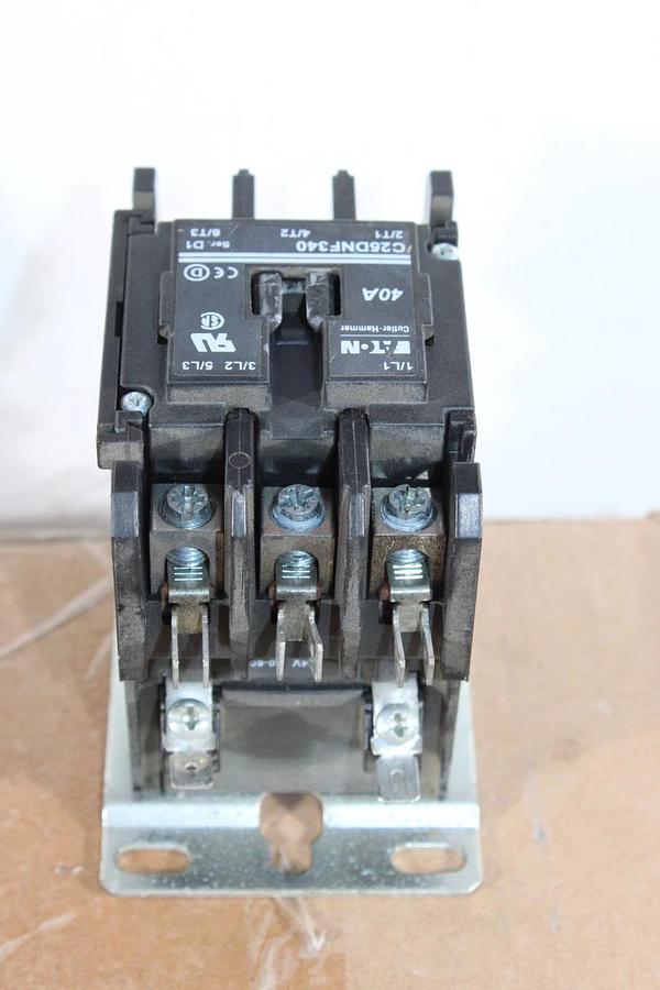 Used EATON CONTACTOR C25DNF340 40 AMP 600 VAC 20 HP 3-POLE **WARRANTY**