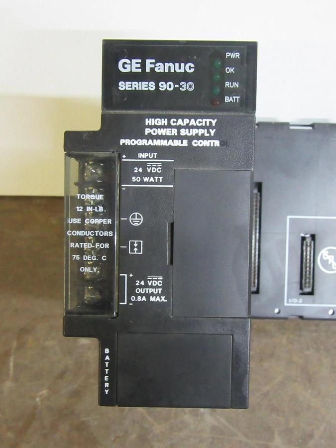 Used GE FANUC POWER SUPPLY MODULE AND 10-SLOT BASE IC693PWR331A IC693CHS391K
