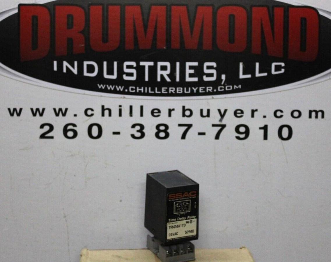 Used SSAC TIME DELAY RELAY TRM24A1Y3 24 VAC 10 AMP **WARRANTY INCLUDED**