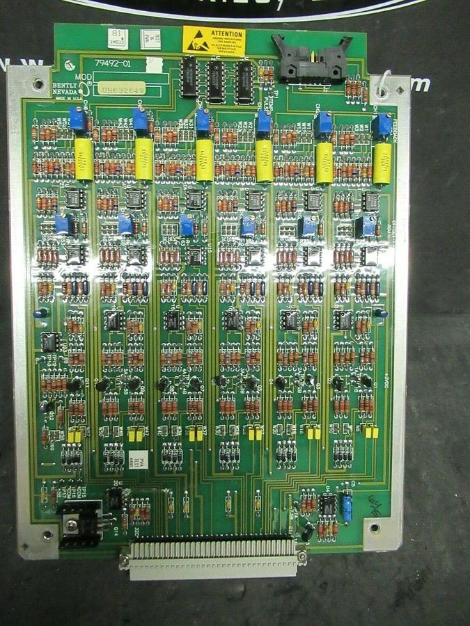 Used BENTLY NEVADA TEMPERATURE MONITOR BOARD 79492-01