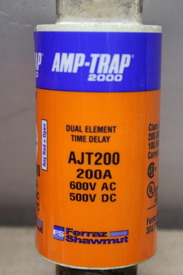 Used LOT OF 3 GOULD SHAWMUT AMPTRAP 2000 FUSES AJT250 250 AMP 600 VOLT