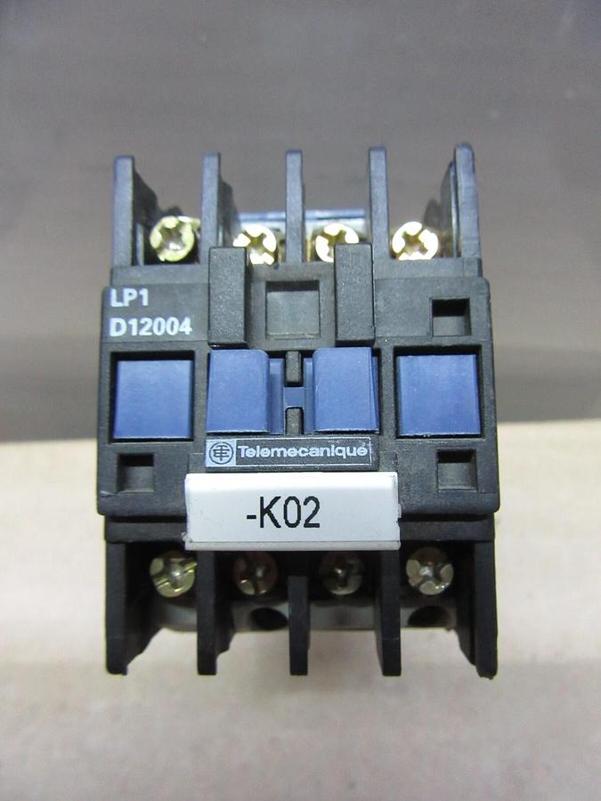Used TELEMICANIQUE CONTACTOR LP1-D12004 600 VOLT 25 AMP 10 HP COIL: 125 VDC