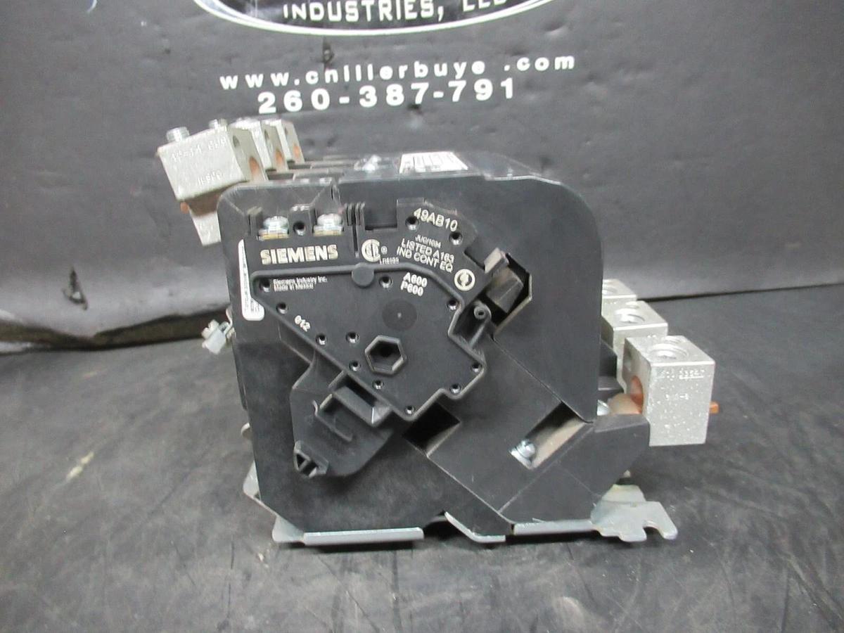 Used SIEMENS CONTACTOR 42HF35AA 600 VAC 120 AMP 3-PHASE COIL: 240 VOLT