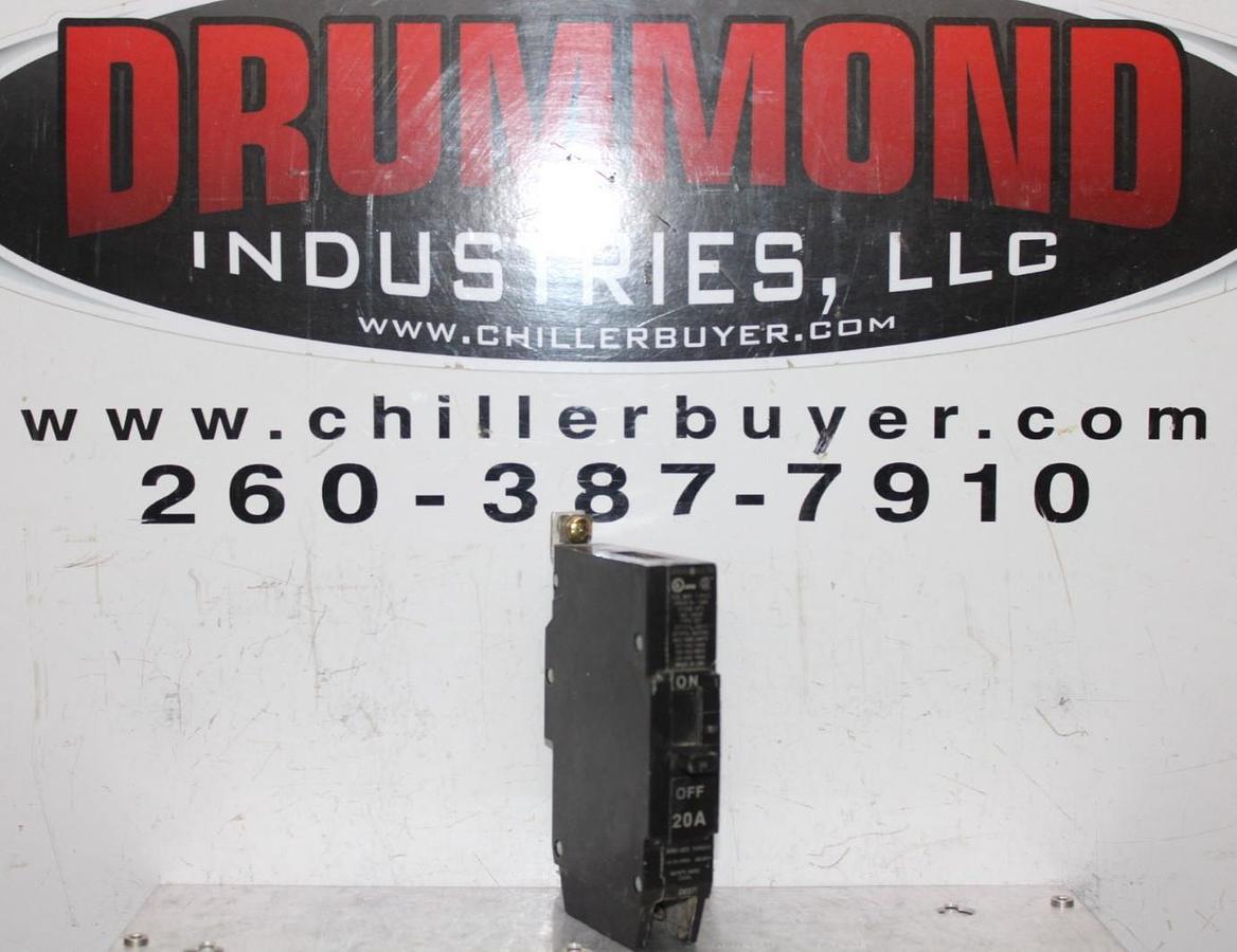 Used GENERAL ELECTRIC HACR CIRCUIT BREAKER M-1068 E11592 20 AMP 277 VOLT