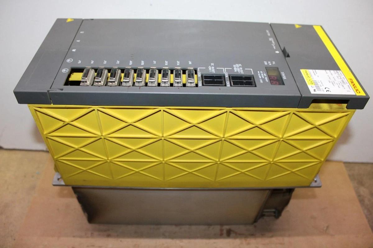 Used FANUC SPINDLE AMPLIFIER MODULE A06B-6102-H215 230 VAC 17.5 kW 63 AMP 325 VDC