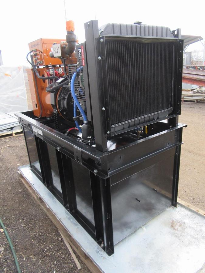 Used 30 KW DIESEL GENERATOR GENERAC 120/240 VOLT SINGLE PHASE 38 HOURS VIDEO WE SHIP