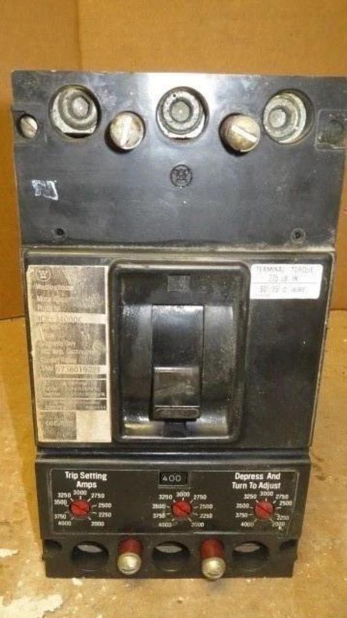 Used 400 AMP WESTINGHOUSE BREAKER 600 VOAC WITH 400 AMP TRIP: MCP534000C **WARRANTY**