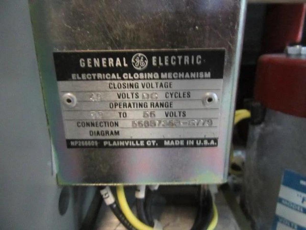 Used GE AKR 3200 AMP BREAKER AKR-8D-75-1 MICRO VERSA TRIP A332LSGMR 3200A GROUND LSG