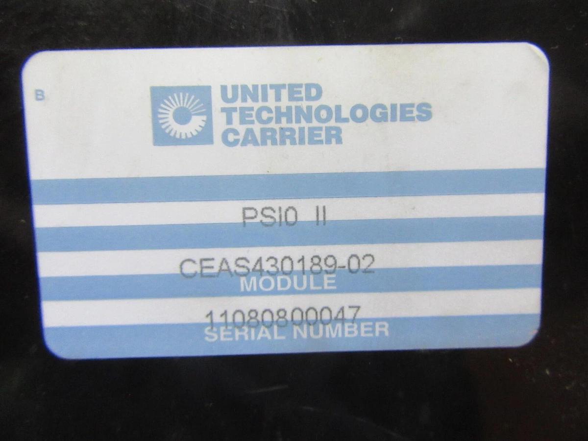Used CARRIER PSIO II MODULE CEAS430189-02 19XB04008913 CESR500046-13
