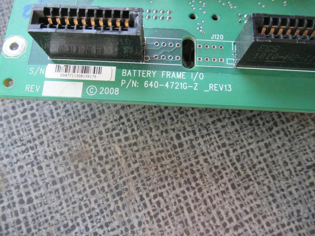 Used KAPC BATTERY FRAME I/O CIRCUIT BOARD 6400-4721G-Z REV 13 **WARRANTY INCLUDED**