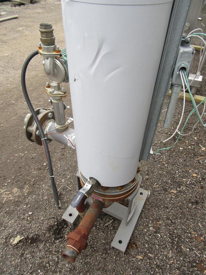 Used 8" AERCO DW TYPE HELITHERM DOUBLE WALL HEAT EXCHANGER SWDW24EC 24 SQ FT