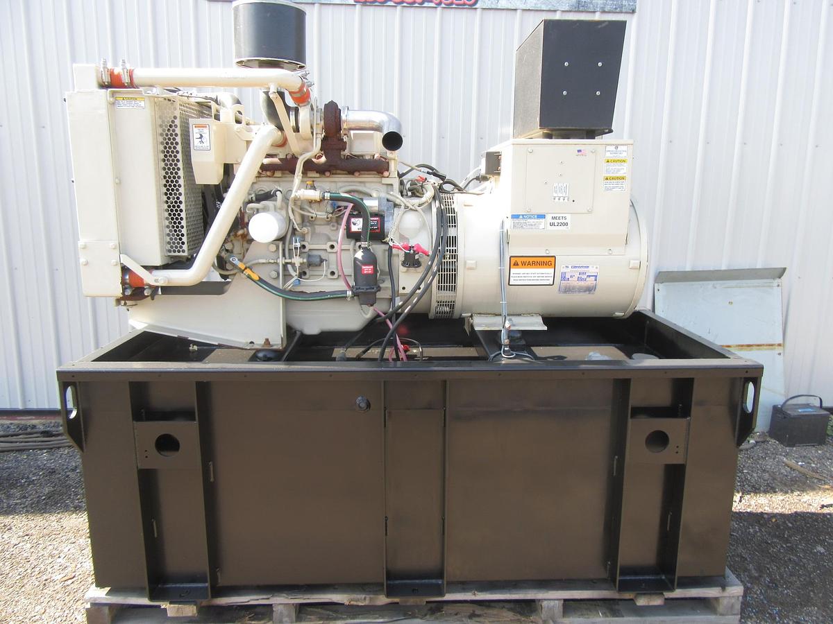 Used 60 KW DIESEL GENERATOR KATOLIGHT 120/240V RE-CONNECTABLE 786 HRS VIDEO WE SHIP
