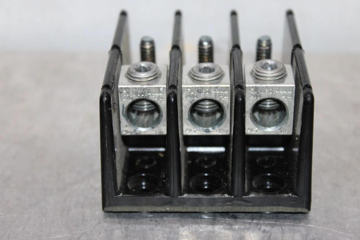 Used BUSS WIRE LUG 16280-3 175 AMP 600 VOLT 3-POLE COPPER & ALUMINIUM