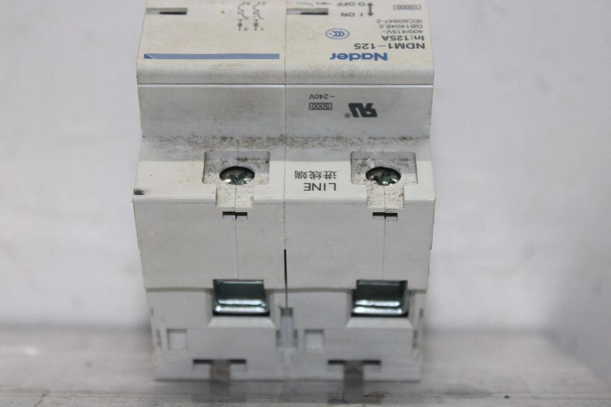 Used NADER CIRCUIT BREAKER NDM1-125 125 AMP 2-POLE 415 VAC GB14048.2 *WARRANTY*