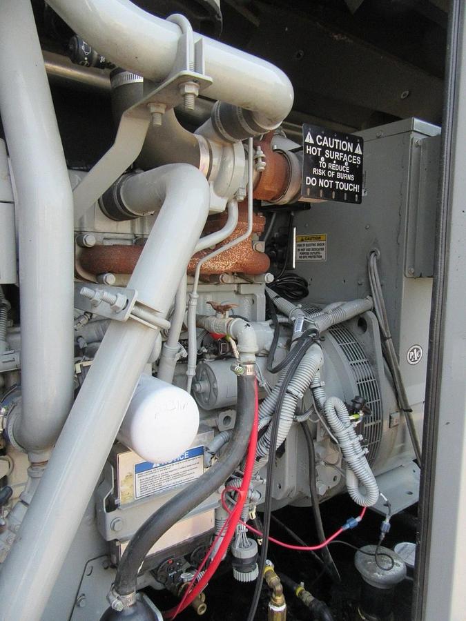 Used 50 KW DIESEL GENERATOR MTU 120/240 V JOHN DEERE SOUND ENCLOSED 338 HRS VIDEO