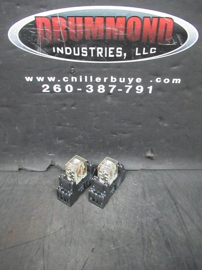 Used LOT OF 2 CARLO GAVAZZI RELAY RMID-002J024DC 10 AMP 250 VAC **WARRANTY INCLUDED**