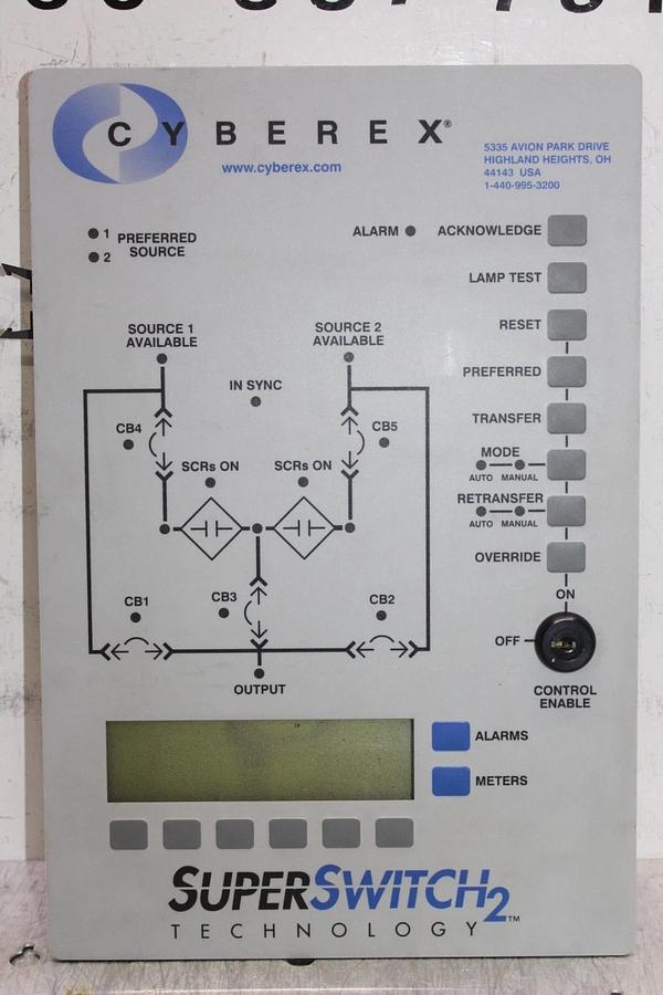 Used CYBEREX SUPER SWITCH 2 CONTROL INTERFACE 41-09-611731 REV. E/C