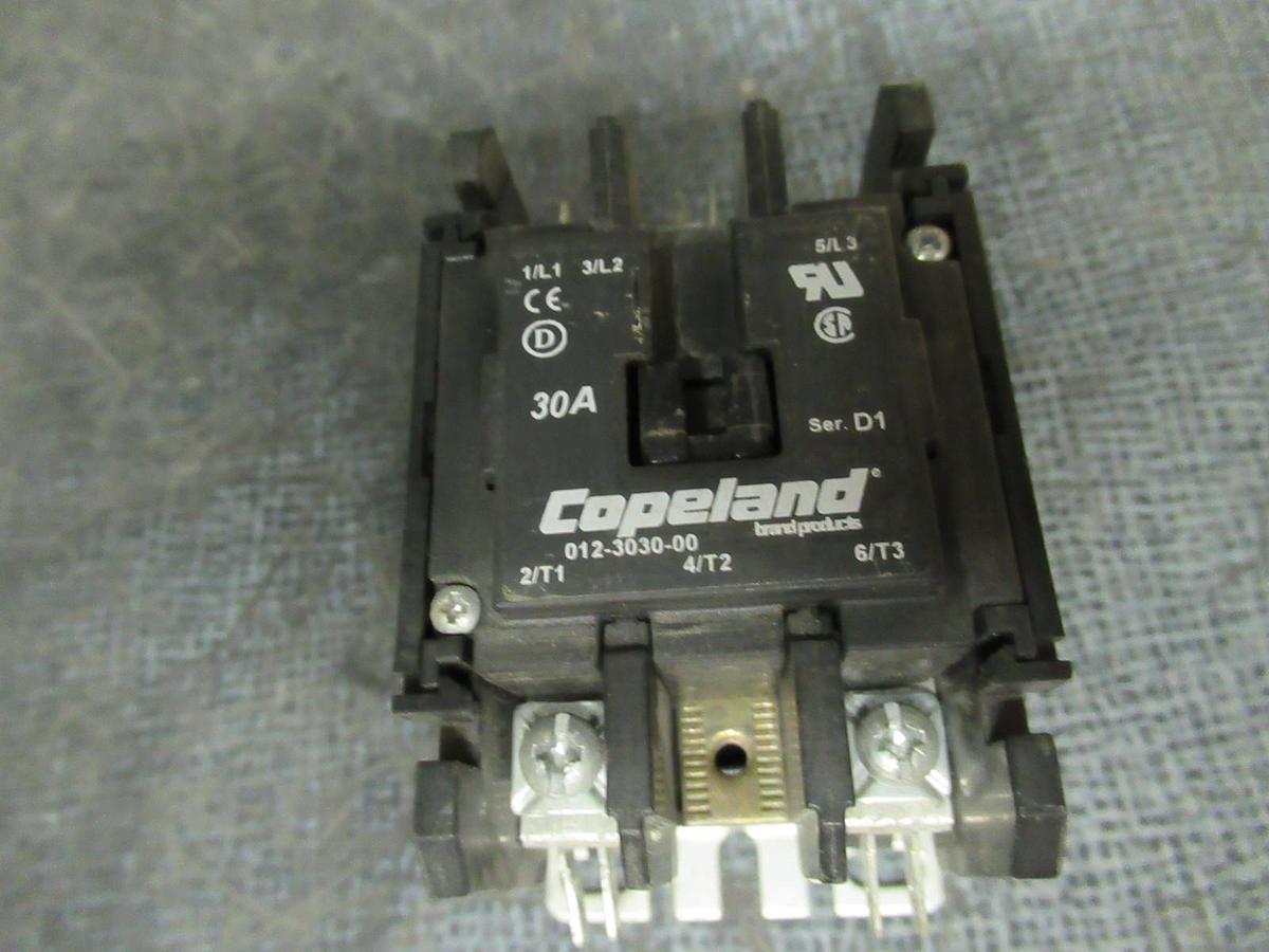 Used COPELAND CONTACTOR 012-3030-00 15HP 30A 40A/RES **WARRANTY INCLUDED**