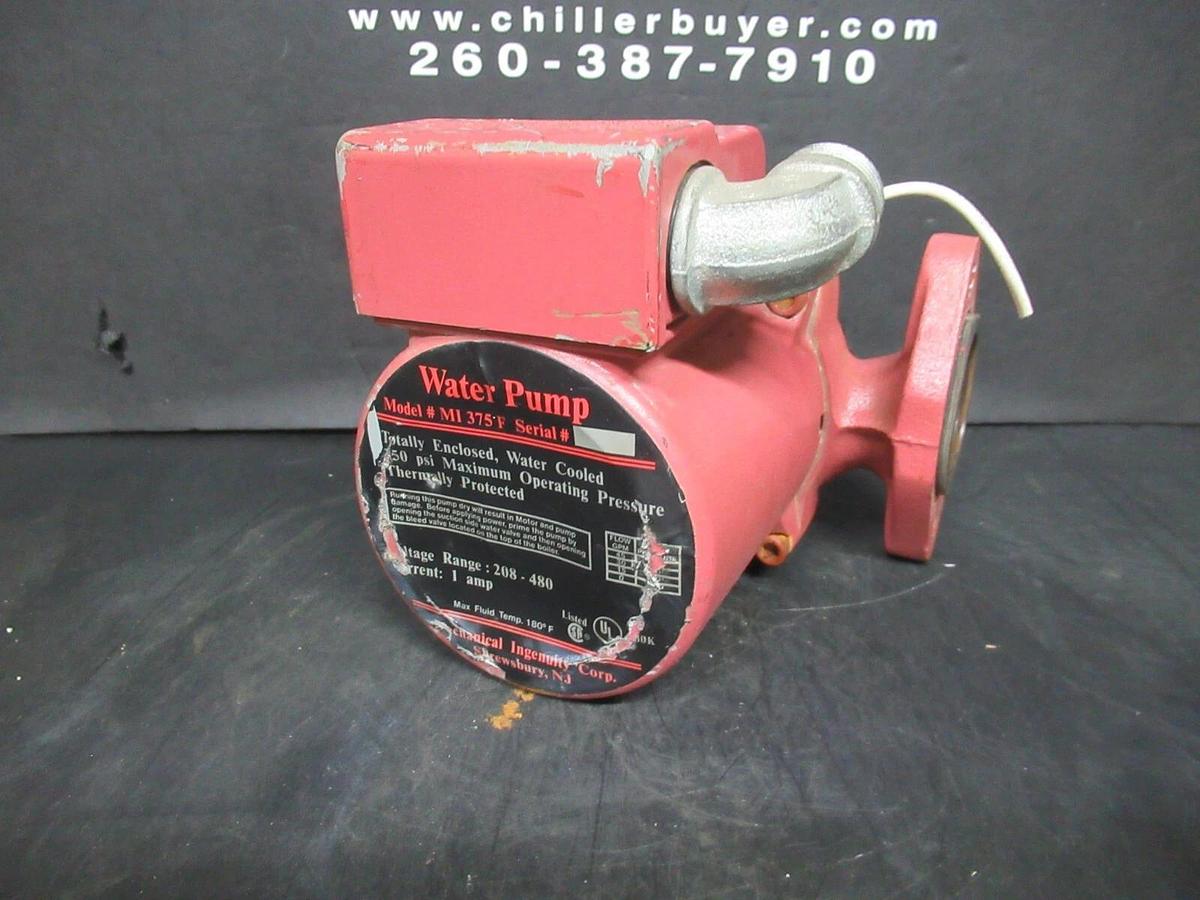 Used MECHANICAL INGENUITY WATER PUMP MI-375-F 250 PSI 480 VOLT 1 AMP 45 GPM