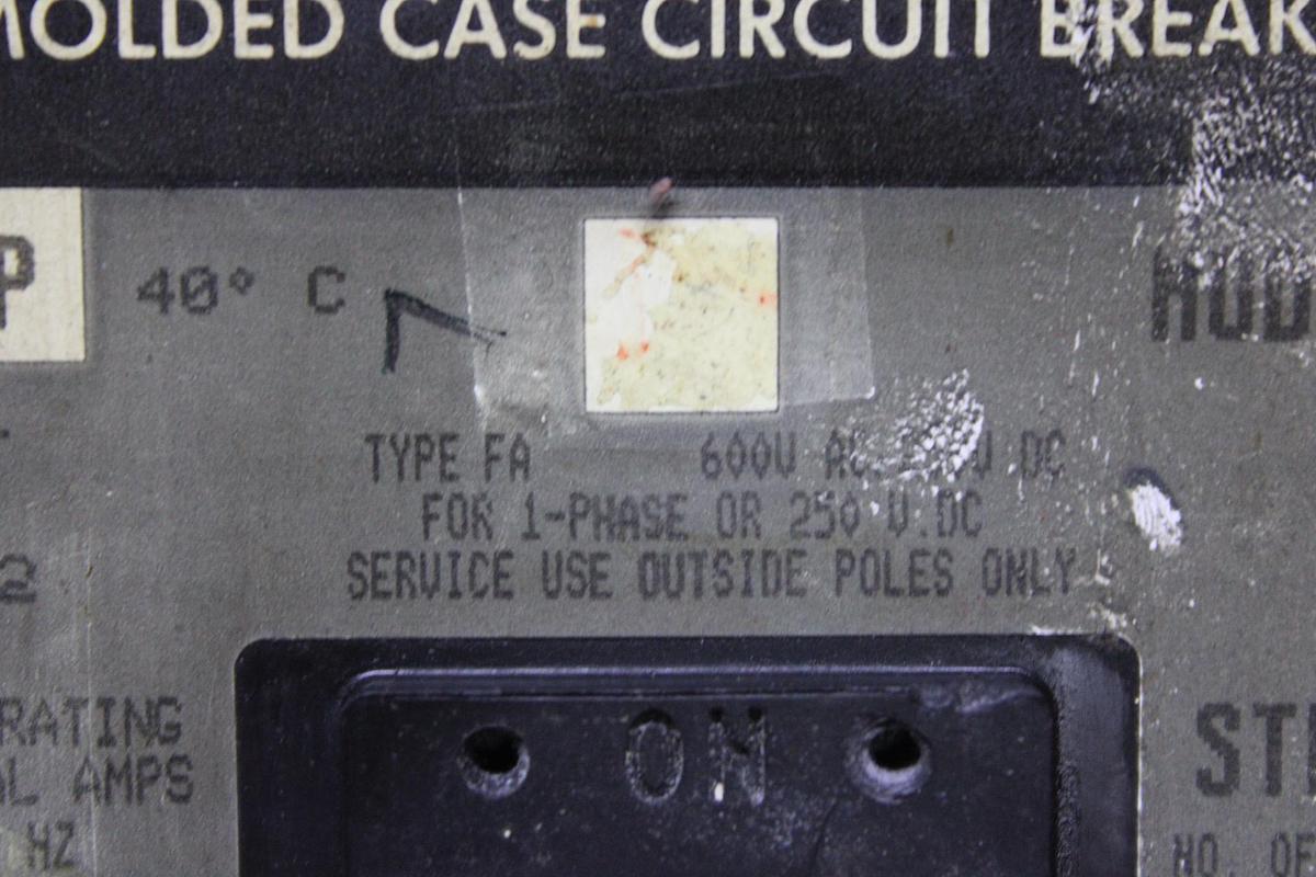 Used SQUARE D I-LINE CIRCUIT BREAKER FA34100 100 AMP 480 VOLT 3-POLE