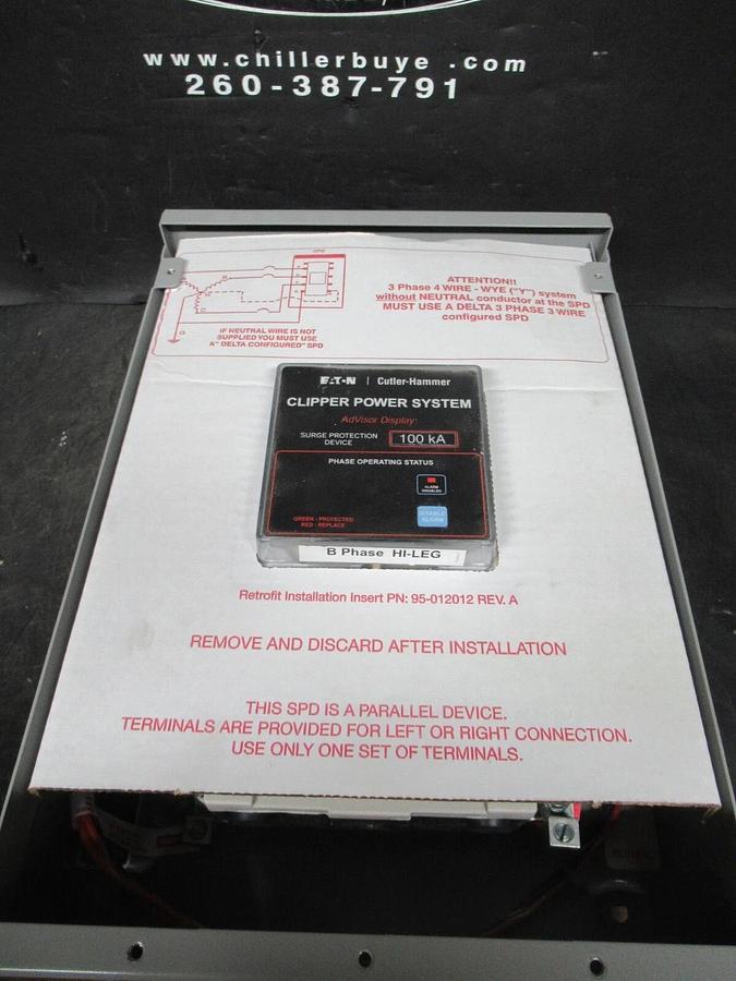 Used EATON TRANSIENT VOLTAGE SURGE SUPPRESSOR CPS100240HAK 100 KA 240 V 30 AMP