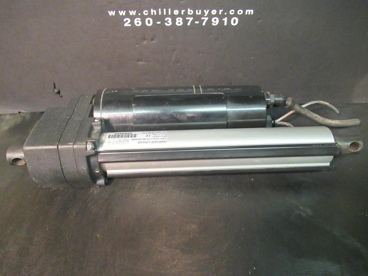 Used WARNER LINEAR B-TRACK SCREW ACTUATOR K2EP1.2G30-115V-BR-06R90 027-0188-115V-7