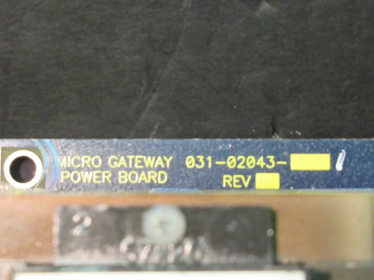 Used YORK MICRO GATEWAY CIRCUIT POWER SUPPLY BOARD PART NO 031-02043 REV C *WARRANTY*