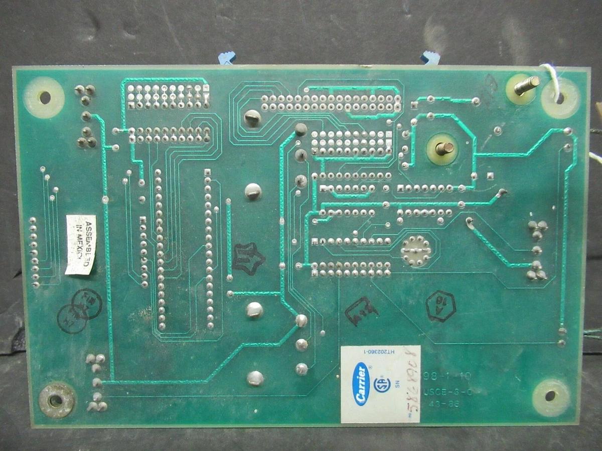 Used CARRIER DISPLAY CIRCUIT BOARD HT204598-1N P5 **BOARD ONLY, NO DISPLAY**