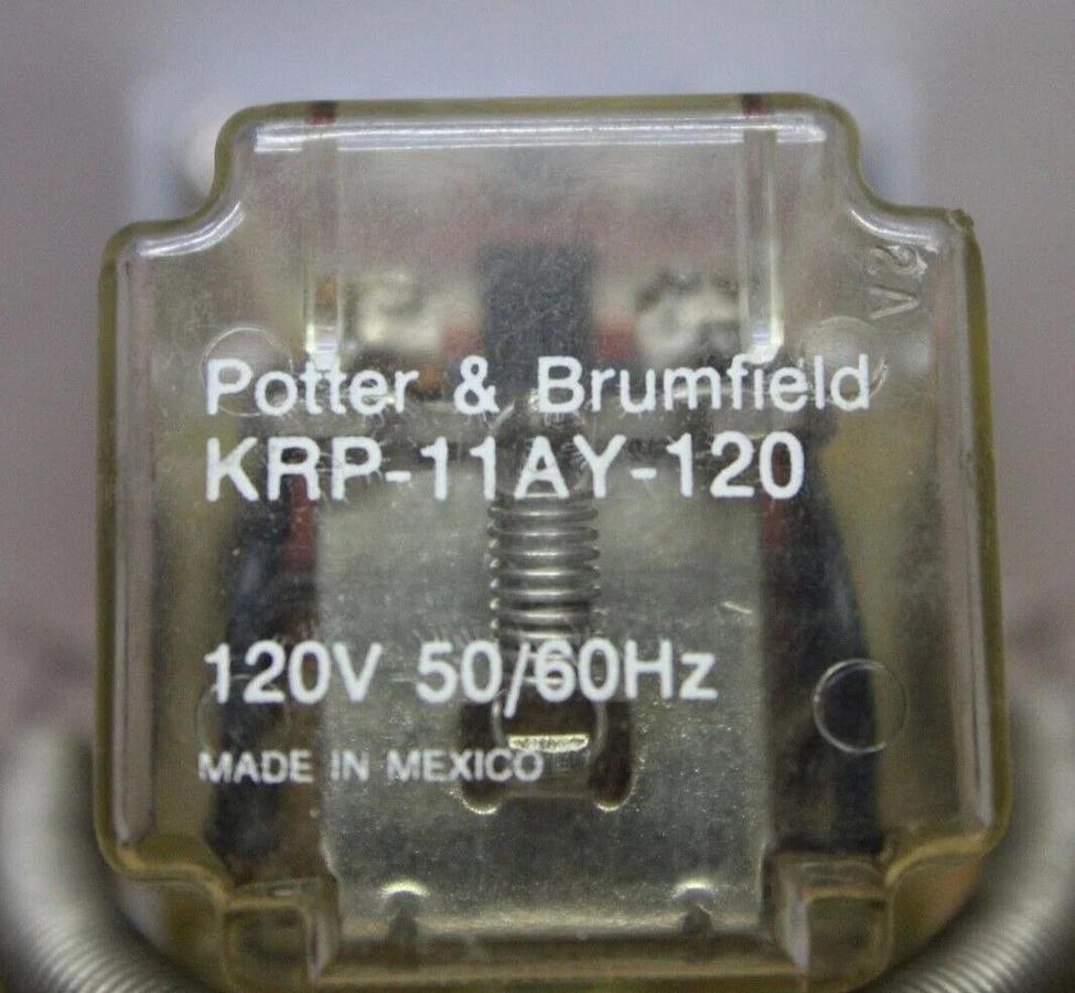 Used POTTER & BRUMFIELD RELAY KRP-11AY-120 120/240 VOLT 5 AMP *WARRANTY*