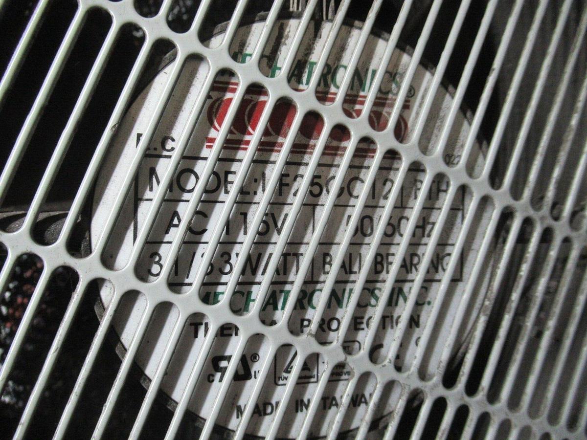 Used MECHATRONICS AXIAL FAN AND ENCLOSURE 115 VOLT 50/60 HZ 33 WATT UF25GC12